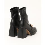 チェーン厚底太ヒールショートブーツ 韓国ファッション ハイウエスト | aimoha | 詳細画像11