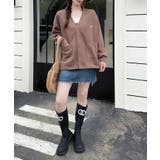 コーヒー | Vネックスナップボタンブルゾン | aimoha