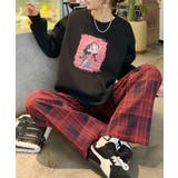 ガールプリント裏起毛スウェット【AW】 | aimoha  | 詳細画像4 