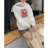 ガールプリント裏起毛スウェット【AW】 | aimoha  | 詳細画像1 