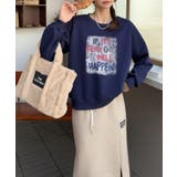 メッセージプリント裏起毛スウェット【AW】 | aimoha  | 詳細画像6 