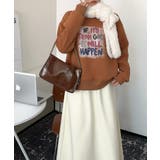 メッセージプリント裏起毛スウェット【AW】 | aimoha  | 詳細画像3 