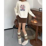 メッセージプリント裏起毛スウェット【AW】 | aimoha  | 詳細画像4 