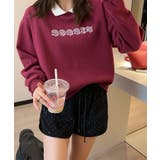 ワインレッド | フェイクレイヤードスウェット | aimoha