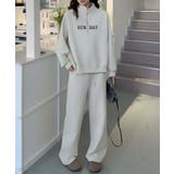 ロゴプリントハーフジップトレーナー | aimoha  | 詳細画像4 