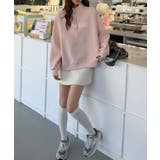 ロゴプリントハーフジップトレーナー | aimoha  | 詳細画像7 