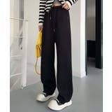 ブラック | スウェットイージーパンツ | aimoha 