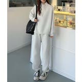 ジップデザインカジュアルスウェットハーフジップ | aimoha  | 詳細画像6 