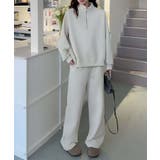 ジップデザインカジュアルスウェットハーフジップ | aimoha  | 詳細画像8 