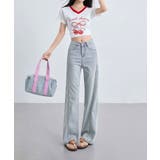 ライトデニムワイドパンツ | aimoha | 詳細画像8