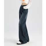 ウォッシュデニムワイドパンツ | aimoha  | 詳細画像10 