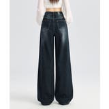 ウォッシュデニムワイドパンツ | aimoha  | 詳細画像13 