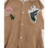 ユニセックスアメカジワッペン刺繍スタジャンジャケット ストリート系 ロンT | HOOK | 詳細画像3