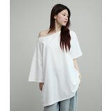 ワンショルダー風ビッグTシャツ | aimoha  | 詳細画像9 