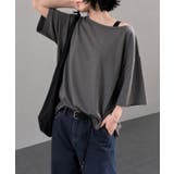 ワンショルダー風ビッグTシャツ | aimoha  | 詳細画像5 