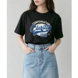 ネイビー | ヴィンテージロゴプリントTシャツ | aimoha