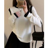 【Banico】カラーコンビネーション長袖トップス | aimoha  | 詳細画像10 