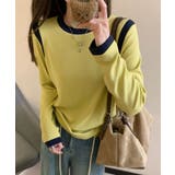 【Banico】カラーコンビネーション長袖トップス | aimoha  | 詳細画像14 