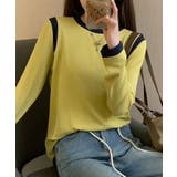 【Banico】カラーコンビネーション長袖トップス | aimoha  | 詳細画像5 