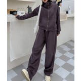 ハイネックダブルジップスウェットジャケット | aimoha  | 詳細画像4 