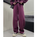 パープル | リラックススウェットパンツ | aimoha 