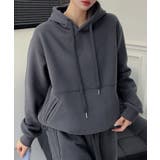 ダークグレー | オーバーサイズ裏起毛スウェットパーカー【AW】 | aimoha 