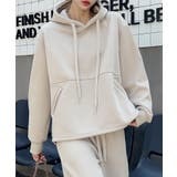 ダークベージュ | オーバーサイズ裏起毛スウェットパーカー【AW】 | aimoha 