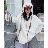 杢グレー | オーバーサイズ裏起毛ドロストフルジップパーカー【AW】 | aimoha 