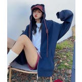 オーバーサイズ裏起毛ドロストフルジップパーカー【AW】 | aimoha  | 詳細画像2 