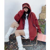 オーバーサイズ裏起毛ドロストフルジップパーカー【AW】 | aimoha  | 詳細画像4 