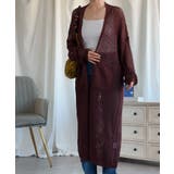 【Aimoha】透け編みロング丈カーディガン | aimoha | 詳細画像14