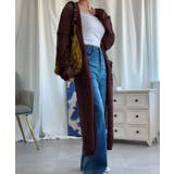 【Aimoha】透け編みロング丈カーディガン | aimoha | 詳細画像17