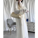 ベージュ | 【Aimoha】透け編みロング丈カーディガン | aimoha