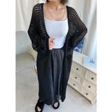 【Aimoha】透け編みロング丈カーディガン | aimoha | 詳細画像3