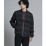 ブラック | aimoha men Urban Grid Bomber ジャケット ブルゾン | aimoha men