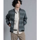 グリーン | aimoha men Urban Grid Bomber ジャケット ブルゾン | aimoha men