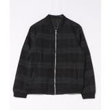 aimoha men Urban Grid Bomber ジャケット ブルゾン | aimoha men | 詳細画像2