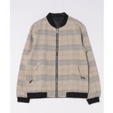 aimoha men Urban Grid Bomber ジャケット ブルゾン | aimoha men | 詳細画像3