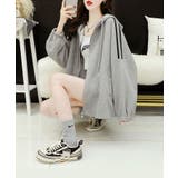 ワッフルオーバーサイズパーカー 韓国ファッション ワンピース | aimoha | 詳細画像5