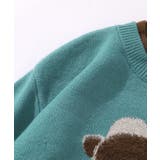 【HOOK】マフラーを巻いているクマニット風スウェット【AW】 | HOOK | 詳細画像7