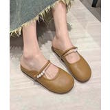 【shoes 365】パールデザインストラップミュールシューズ | aimoha | 詳細画像7