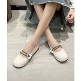 【shoes 365】フラワーデザインストラップフラットシューズ | aimoha | 詳細画像3