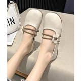 【shoes 365】フラワーデザインストラップフラットシューズ | aimoha | 詳細画像4