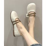 【shoes 365】フラワーデザインストラップフラットシューズ | aimoha | 詳細画像5