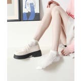 オフホワイト | 薄手フリルショートソックス | aimoha 