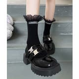 ブラック | [2025 MOSOX NEW COLLECTION]レースフリルソックス | aimoha 