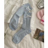 ブルー | [2025 MOSOX NEW COLLECTION]リボンレースソックス | aimoha 