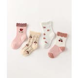 ピンク系のキッズソックス4足セット | aimoha kids | 詳細画像11