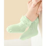 パステルカラーのフリルキッズソックス6足セット | aimoha kids | 詳細画像31