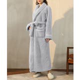ライトグレー | 温かふわふわもこもこルームガウン ルームウェア パジャマ ユニセックス | aimoha 